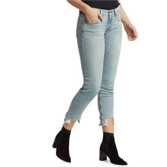 Rag & Bone Women’s Low-Rise Slim Boyfriend Thunderbird Denim Jeans Blue - Picture 3 of 11